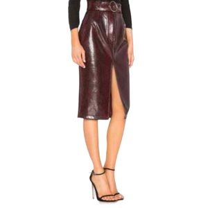 Revolve x Atoir Self Defined Python Snake Print Skirt US 4 New with Tag